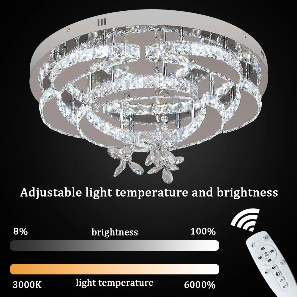 K9 Crystal Chandelier — Dimmable