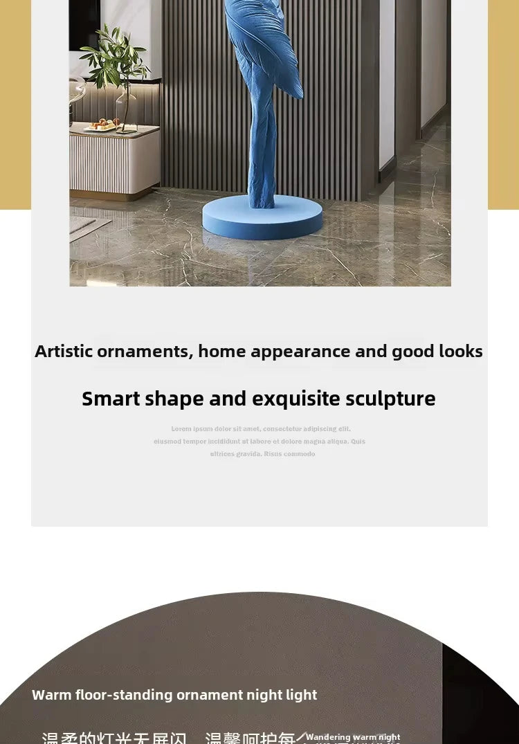 Modern Art Floor Lamp Home decoration Lights Living Room Bedroom Humanoid Atmosphere Lamps Couch High-End Sculpture LED Lighting