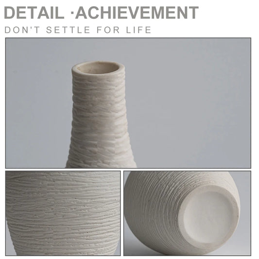 Nordic Slim Neck Ceramic Vase