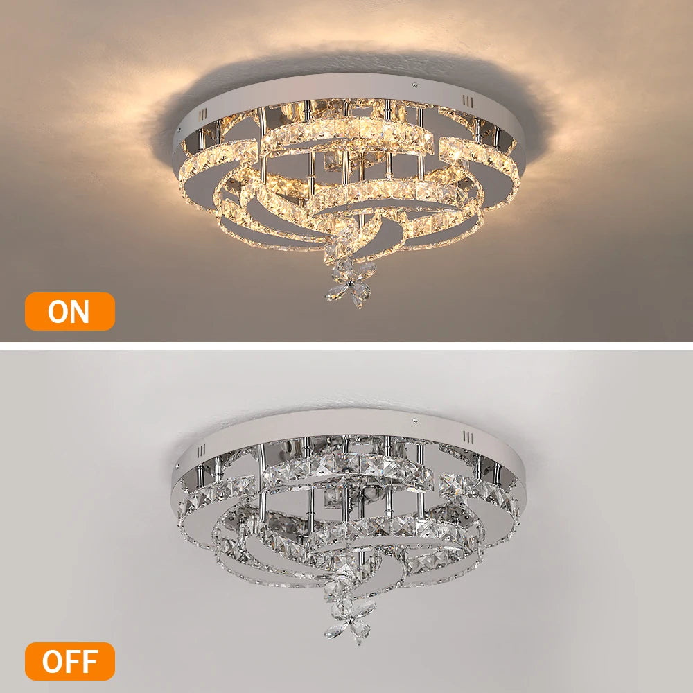 K9 Crystal Chandelier — Dimmable
