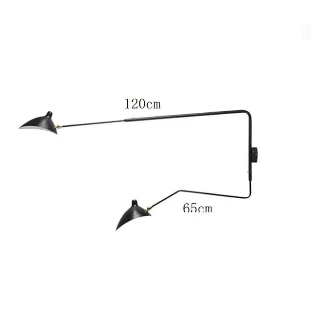 Serge Mouille 3-arm Floor lamp Designer Tripod LED Lamp Adjustable Spider Standing Lamp Loft master bedroom decor reading light