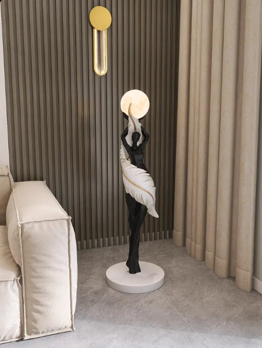 Modern Art Floor Lamp Home decoration Lights Living Room Bedroom Humanoid Atmosphere Lamps Couch High-End Sculpture LED Lighting