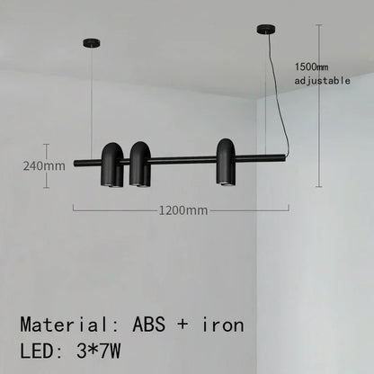 Nordic U-Shaped Art Chandelier – Designer LED Pendant Light for Living Room & Dining