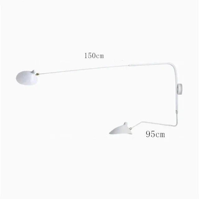 Serge Mouille 3-arm Floor lamp Designer Tripod LED Lamp Adjustable Spider Standing Lamp Loft master bedroom decor reading light
