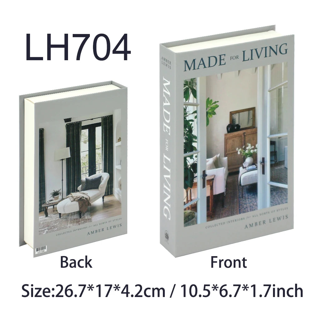 Luxury Decorative Fake Books – Nordic Coffee Table Storage Boxes