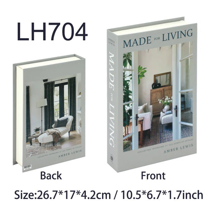 Luxury Decorative Fake Books – Nordic Coffee Table Storage Boxes
