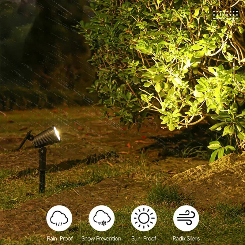 Solar In-Ground LED Spotlights (1–4 Pack) – IP65 Adjustable Landscape Lights