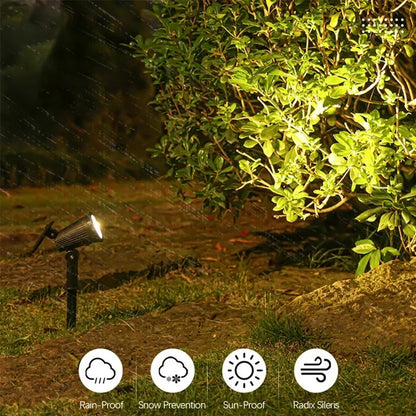 Solar In-Ground LED Spotlights (1–4 Pack) – IP65 Adjustable Landscape Lights