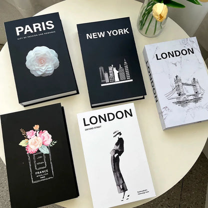 Luxury Decorative Fake Books – Nordic Coffee Table Storage Boxes