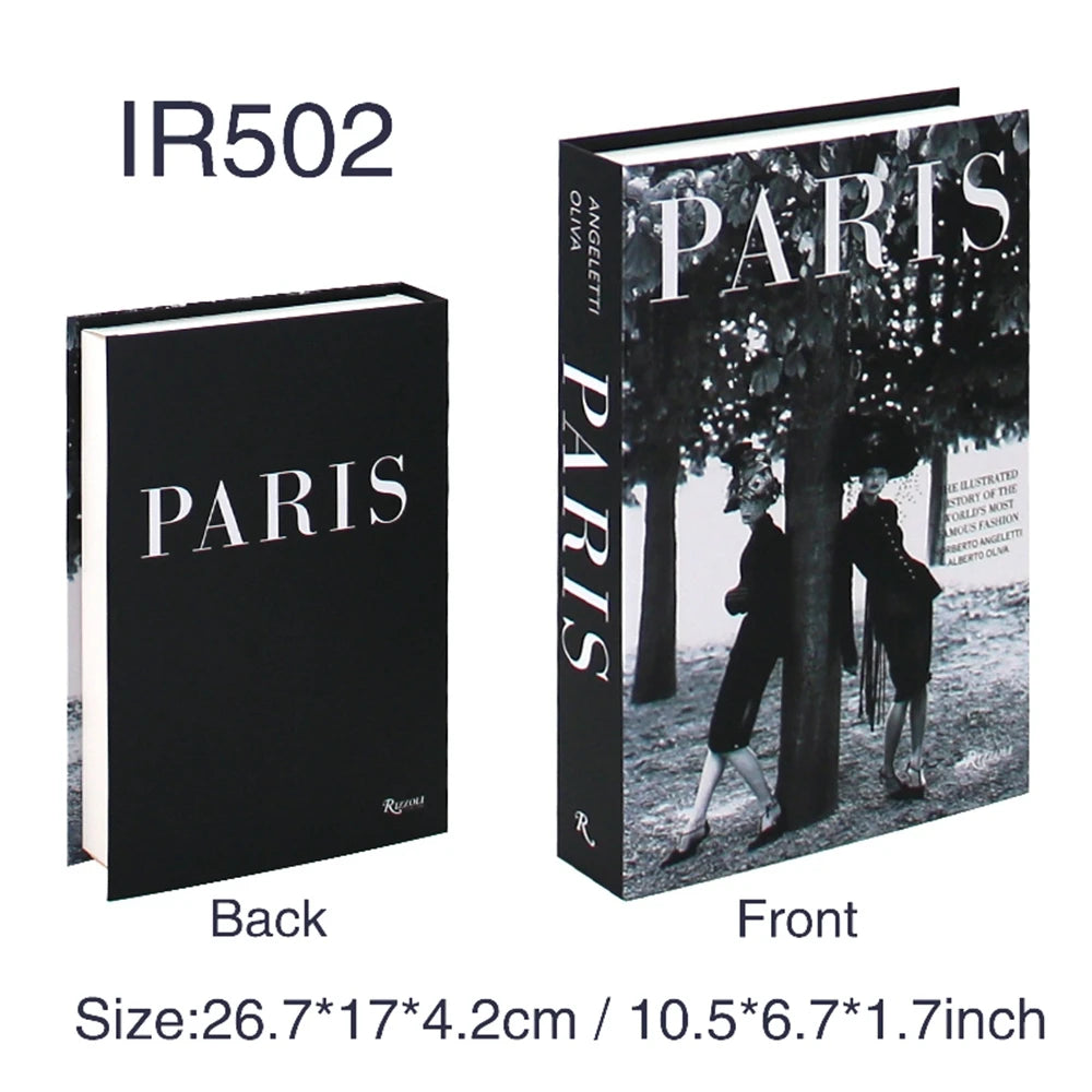 Luxury Decorative Fake Books – Nordic Coffee Table Storage Boxes