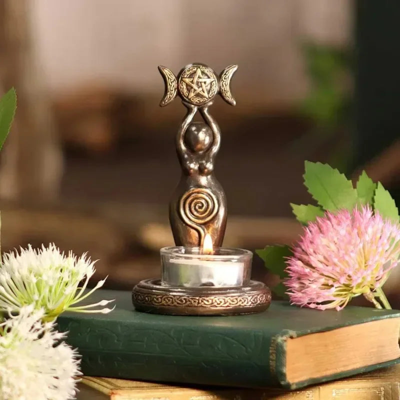 Resin Sculptural Candlestick
