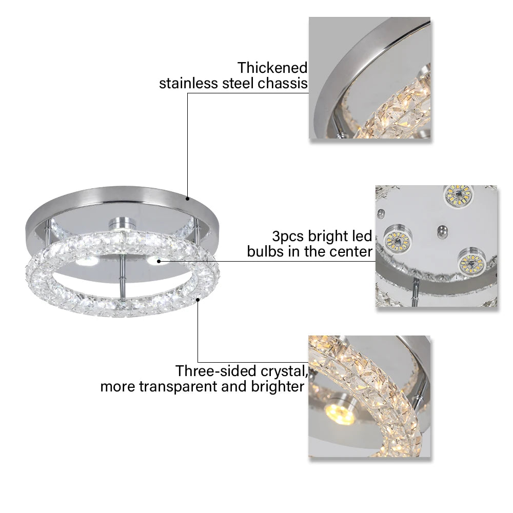 K9 Crystal Chandelier — Dimmable