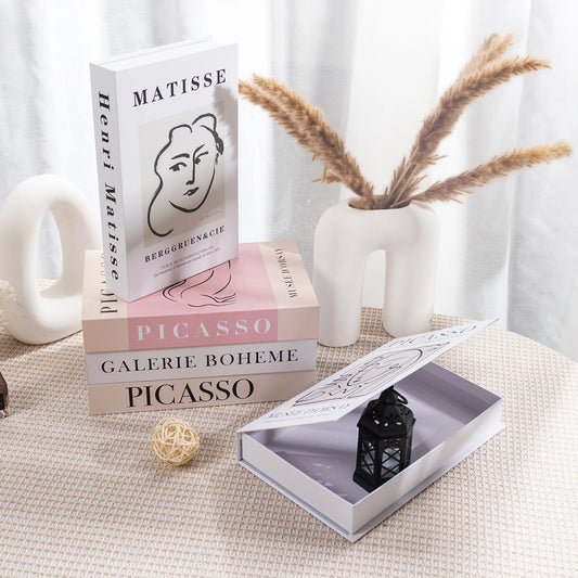 Luxury Decorative Fake Books – Nordic Coffee Table Storage Boxes