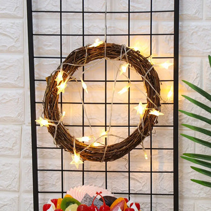 8-30CM Christmas Artificial Wreath Wicker Vine Ring Festival Rattan Garland Xmas Party  Decoration Garlands
