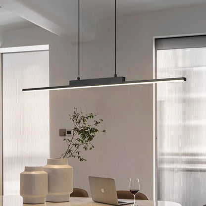 Modern Linear Pendant Light – Long Chandelier for Dining Room & Kitchen