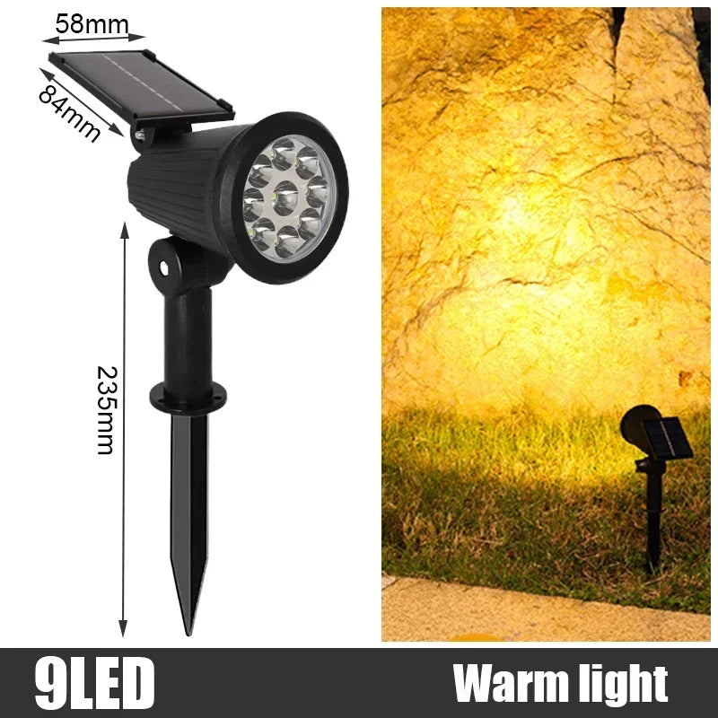Solar In-Ground LED Spotlights (1–4 Pack) – IP65 Adjustable Landscape Lights