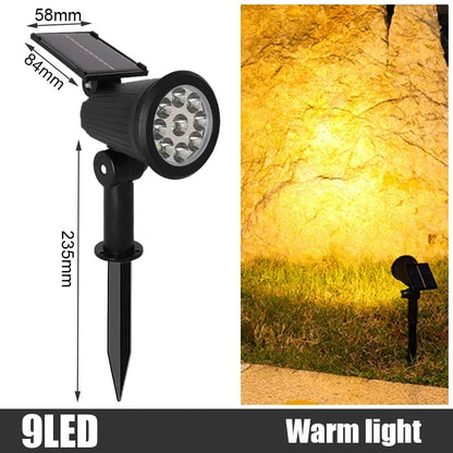 Solar In-Ground LED Spotlights (1–4 Pack) – IP65 Adjustable Landscape Lights