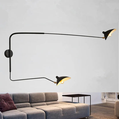 Serge Mouille 3-arm Floor lamp Designer Tripod LED Lamp Adjustable Spider Standing Lamp Loft master bedroom decor reading light