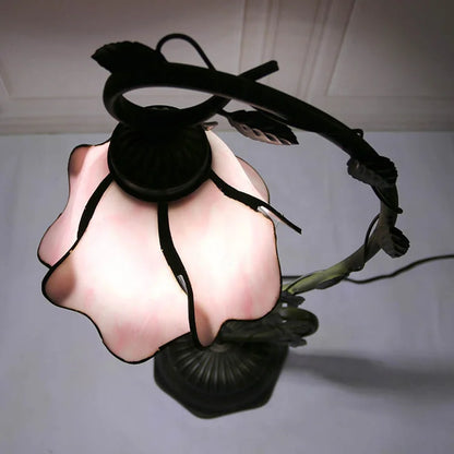 Tiffany Stained Glass Table Lamp – Wisteria Style Antique Bedside Light