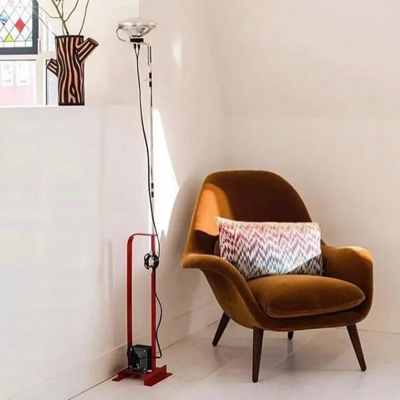Nordic Iron Chromium Floor Lamp for Living Room Bedroom Bedside Sofa Side Standing Lamp Lighting Fixture