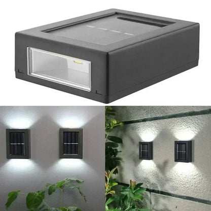 Solar Up-Down Wall Spot Lights – Decorative Outdoor Accent Lighting