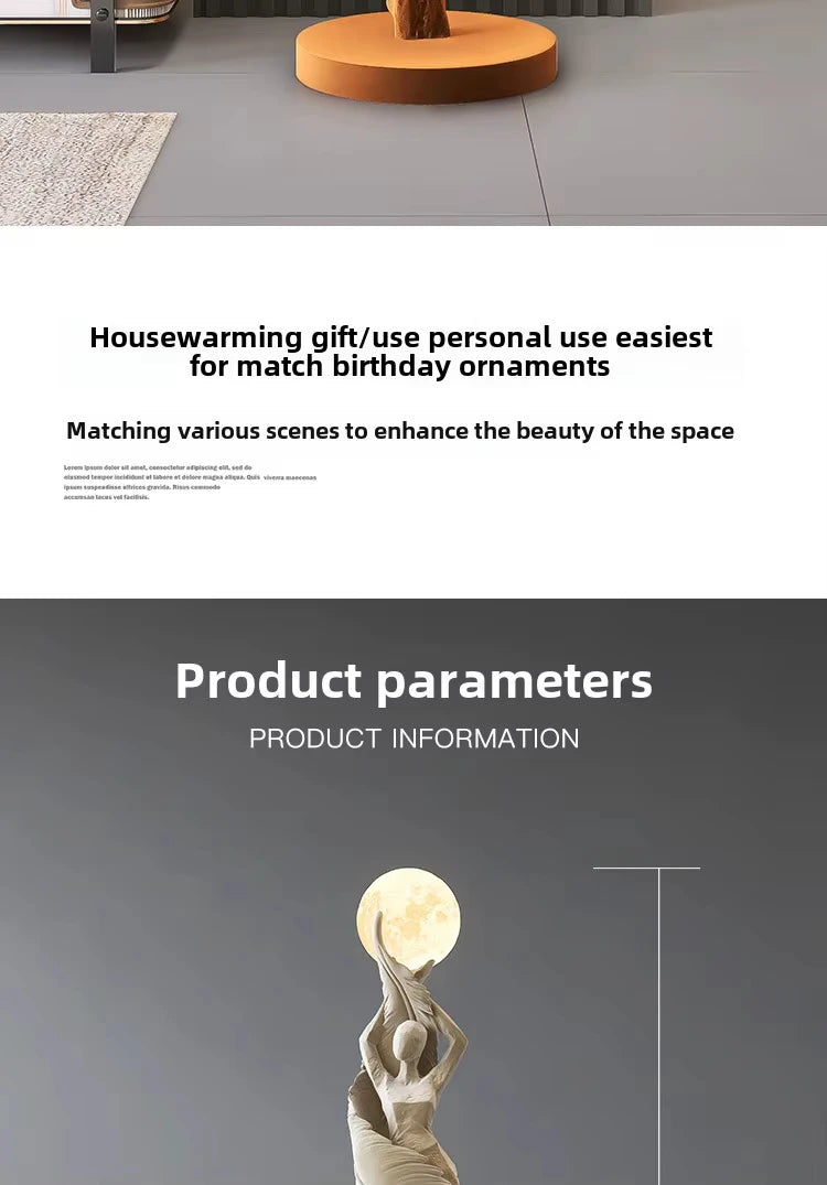 Modern Art Floor Lamp Home decoration Lights Living Room Bedroom Humanoid Atmosphere Lamps Couch High-End Sculpture LED Lighting
