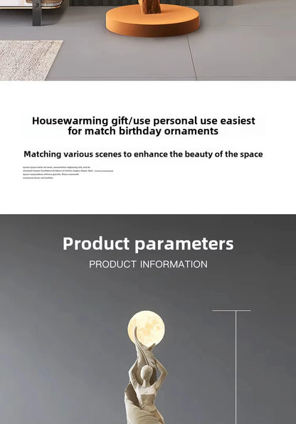Modern Art Floor Lamp Home decoration Lights Living Room Bedroom Humanoid Atmosphere Lamps Couch High-End Sculpture LED Lighting