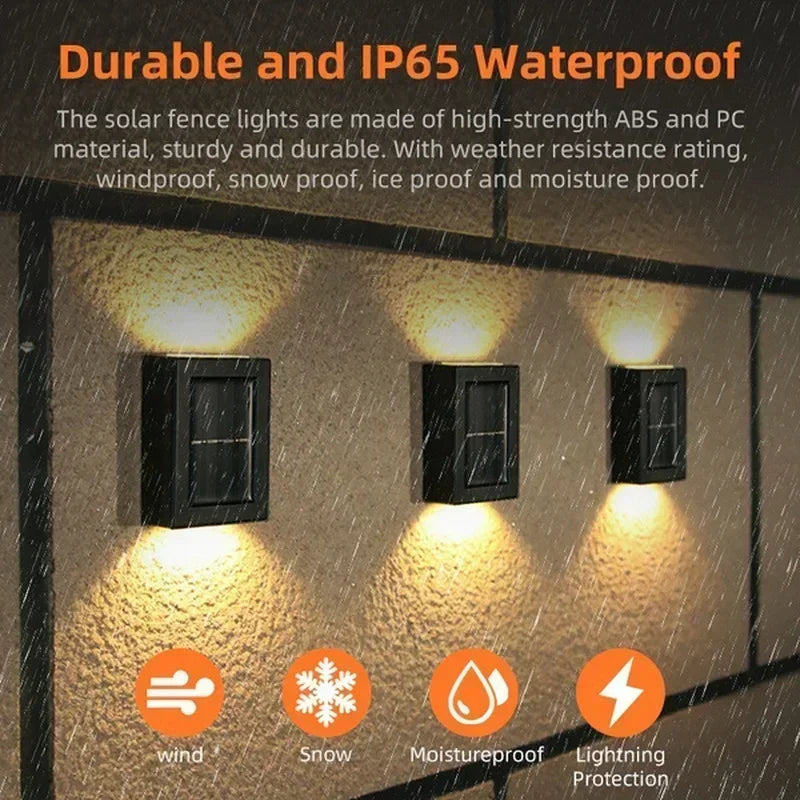 Solar Up-Down Wall Spot Lights – Decorative Outdoor Accent Lighting