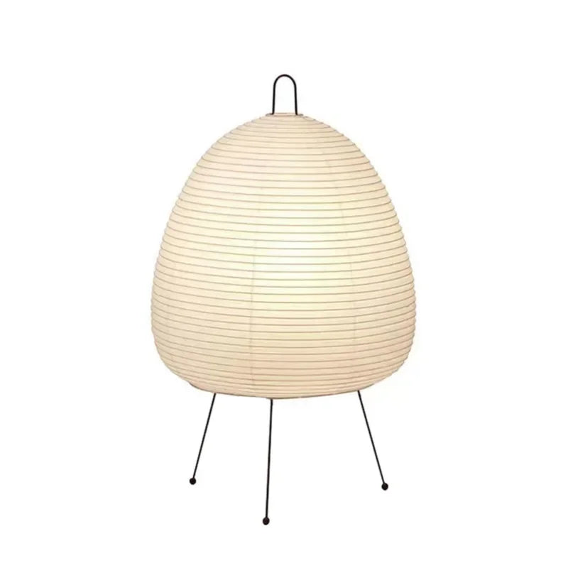 Akari-Style Rice Paper Floor Lamp – Japanese Designer Standing Light
