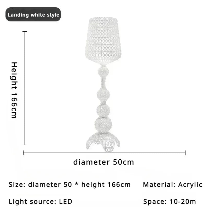 Japanese Medieval Retro Style Trophy Shaped LED Floor Lamp Art Design Lights for Living Dining Room Home Decoration Chandelier