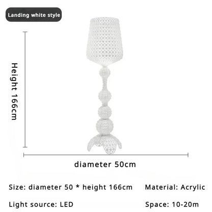 Japanese Medieval Retro Style Trophy Shaped LED Floor Lamp Art Design Lights for Living Dining Room Home Decoration Chandelier