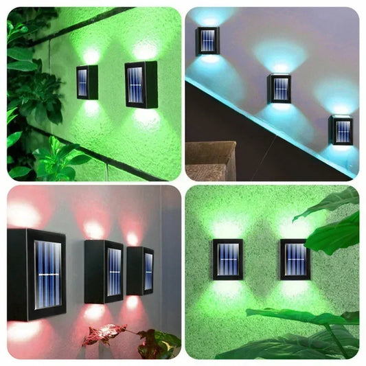 Solar Up-Down Wall Spot Lights – Decorative Outdoor Accent Lighting
