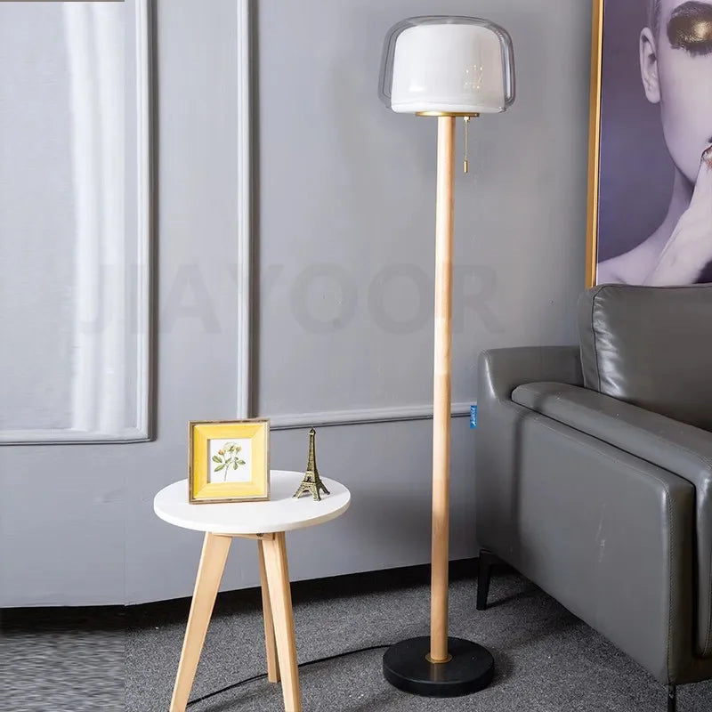 Modern Creative Glass Floor Lamp Simple Sofa Side Decorative Lighting Living Room Bedroom Bedside Lamp LED Reading Desk Light