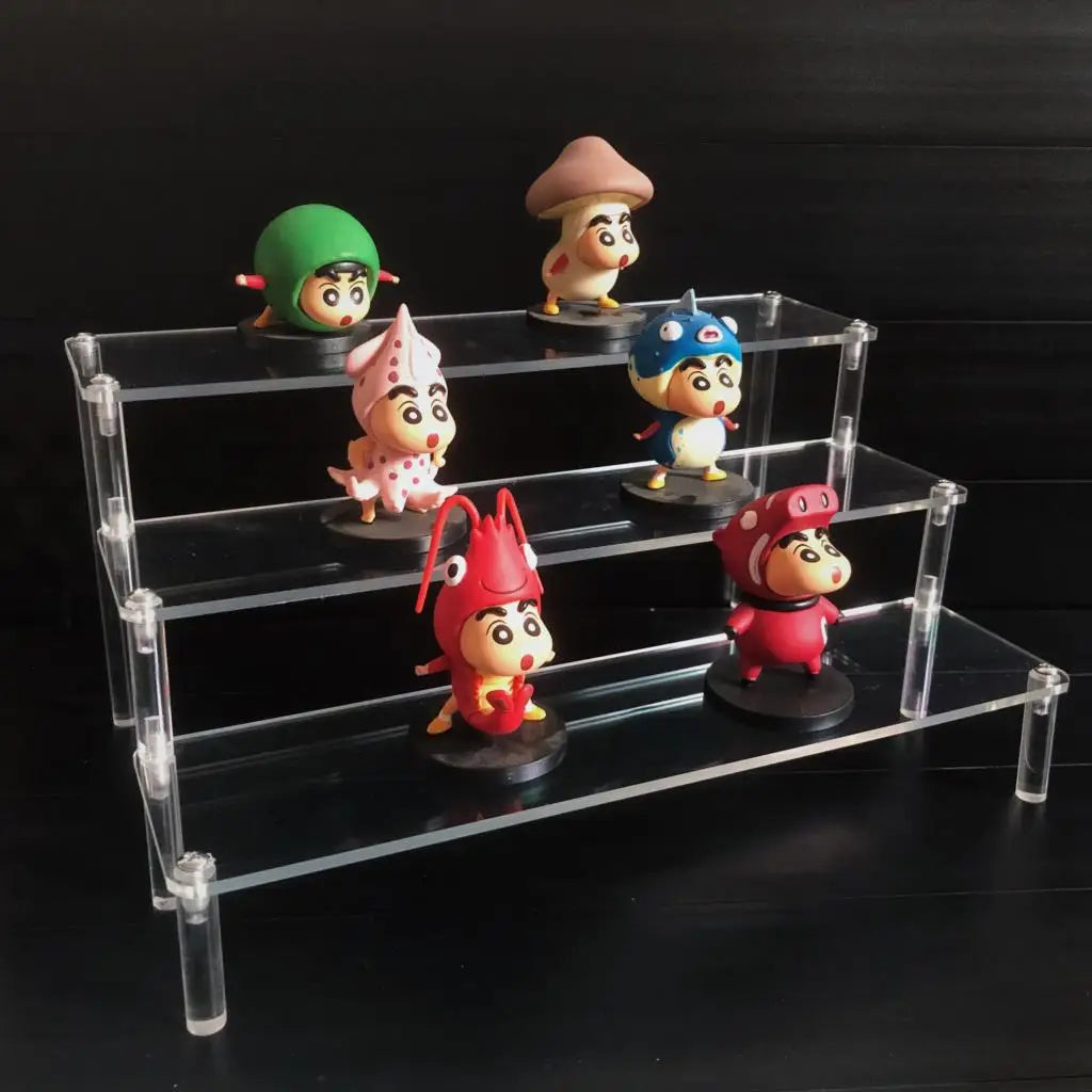 Clear Acrylic Display Stand For Anime Figures Cupcake Shelf Organizer Desserts Holder Jewels Display Risers Stand Perfume Stand
