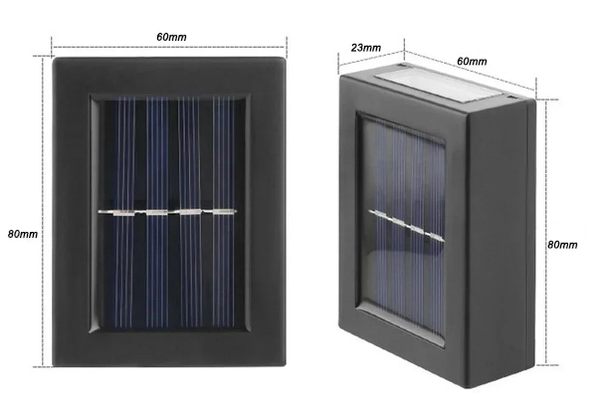 Solar Up-Down Wall Spot Lights – Decorative Outdoor Accent Lighting