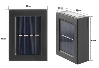 Solar Up-Down Wall Spot Lights – Decorative Outdoor Accent Lighting