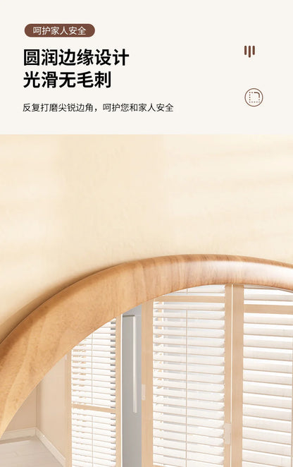 Asymmetrical Wooden Wall Mirror