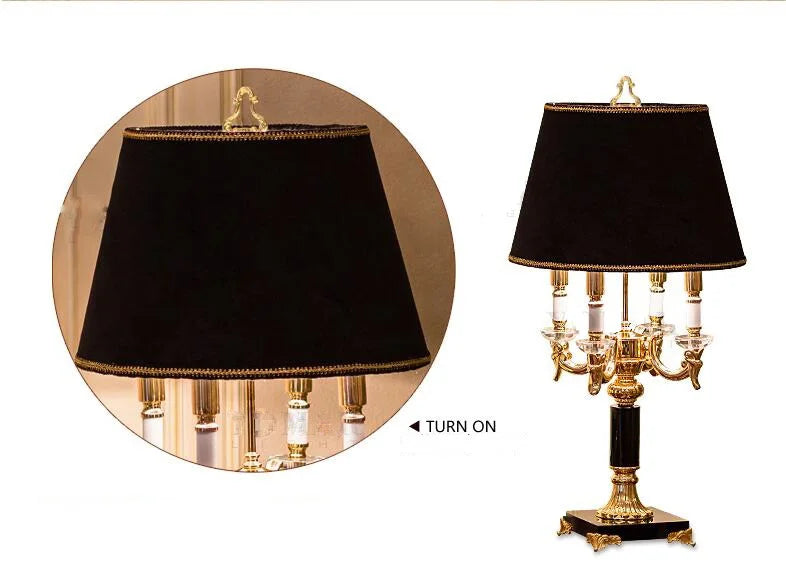 High Quality Luxury Fashion Black Crystal Table/Floor Lamp Bedroom Bedside Lamps Brief Modern Decoration Table Lamp