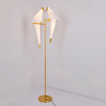 Perch Light Floor Lamp Led Designer gold Origami Bird Standing Lamps for Living Room creative Art Deco safaside corner Lamp