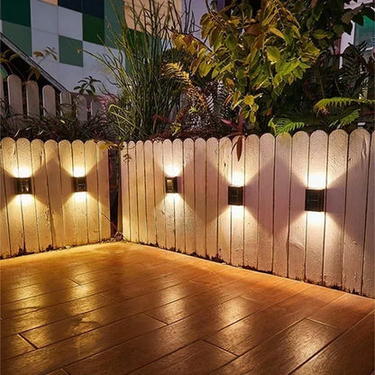 Solar Up-Down Wall Spot Lights – Decorative Outdoor Accent Lighting