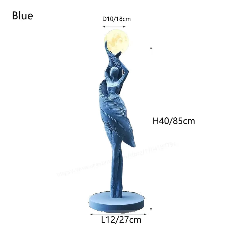 Modern Art Floor Lamp Home decoration Lights Living Room Bedroom Humanoid Atmosphere Lamps Couch High-End Sculpture LED Lighting