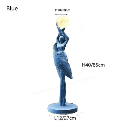 Modern Art Floor Lamp Home decoration Lights Living Room Bedroom Humanoid Atmosphere Lamps Couch High-End Sculpture LED Lighting