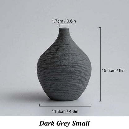 Nordic Slim Neck Ceramic Vase