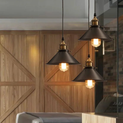 Vintage Loft Edison Pendant Light – Industrial Retro Chandelier for Living Room