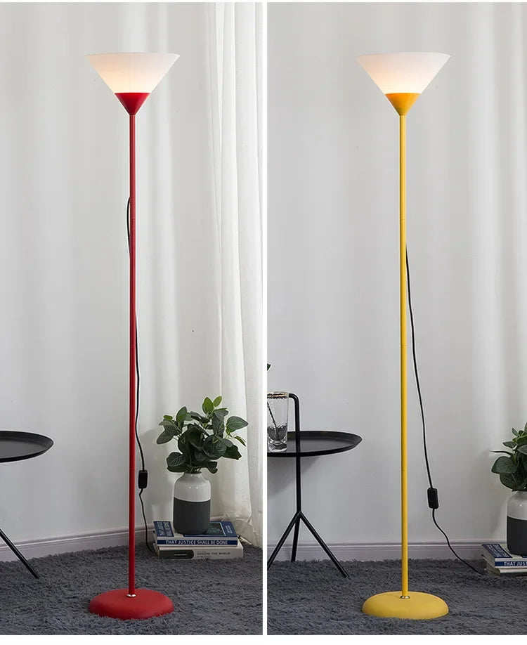 Creative LED Floor Lamp Black White Lamp Body Is Suitable For Indoor Lighting Decorative Lamp In Living Room, Bedroom And Study