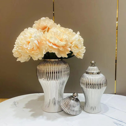 European Ceramic Jar Vase