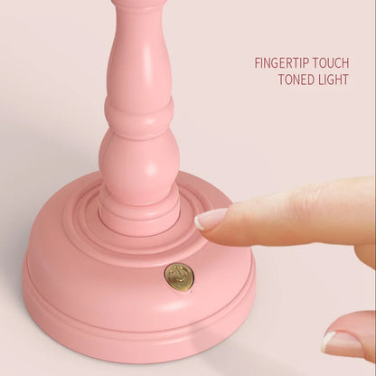 Mini Retro USB Rechargeable Night Light – Touch Candle Desk Lamp for Bedroom