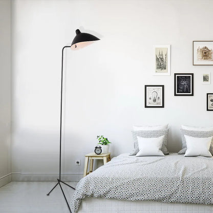 Serge Mouille 3-arm Floor lamp Designer Tripod LED Lamp Adjustable Spider Standing Lamp Loft master bedroom decor reading light