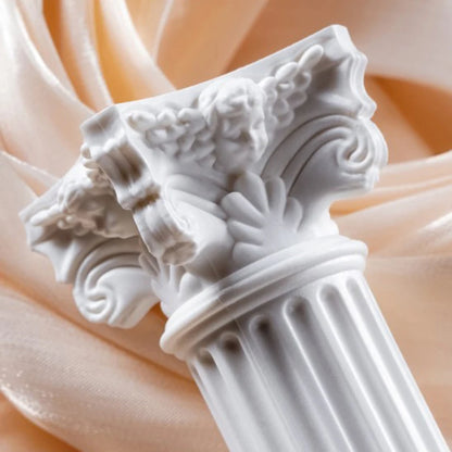 Roman Pillar Greek Column Statue Pedestal Candlestick Stand Figurine Sculpture Indoor Home Dinning Room Garden Scenery Decor
