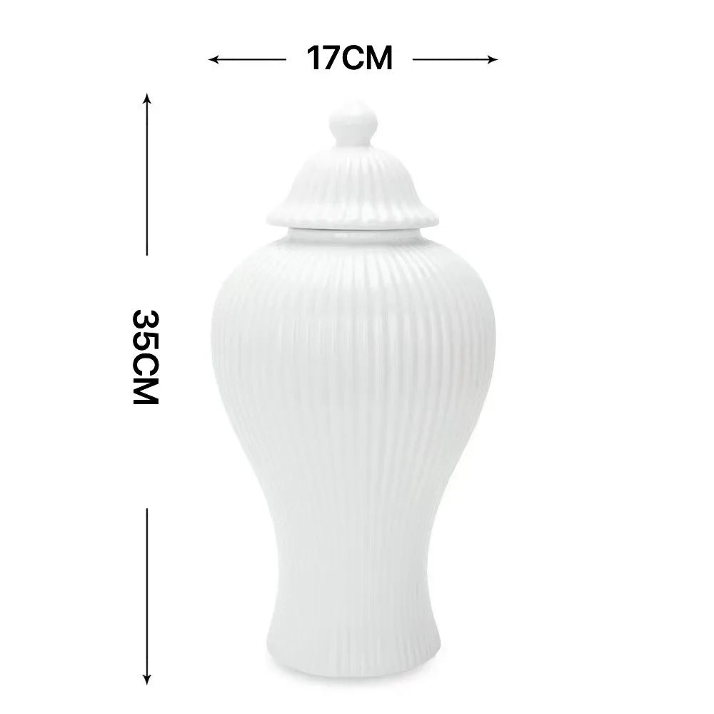 European Ceramic Jar Vase